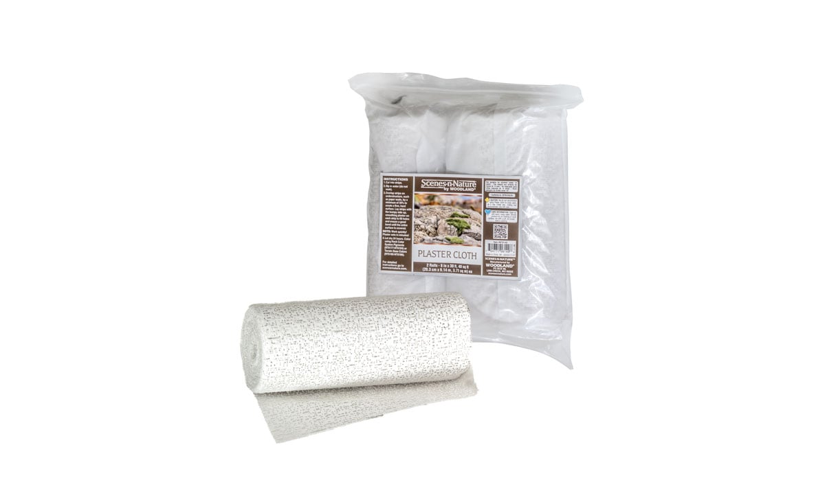 Plaster Cloth - 40 sq ft - Plaster Cloth is ideal for modeling small to medium-sized, lightweight rocks and can also be used to fill gaps