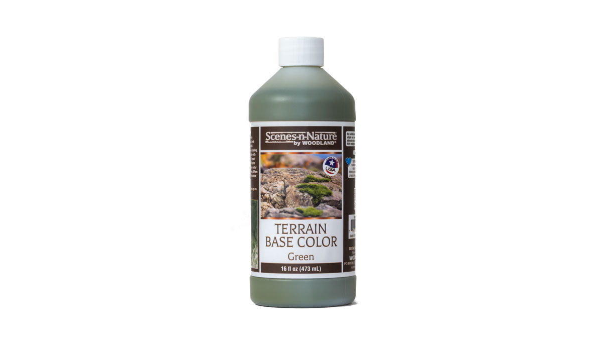 Terrain Base Color - Green - Use Terrain Base Color - Green as an undercoat coloring over Plaster Cloth or Contour Sheet Plaster for a basic, earth tone