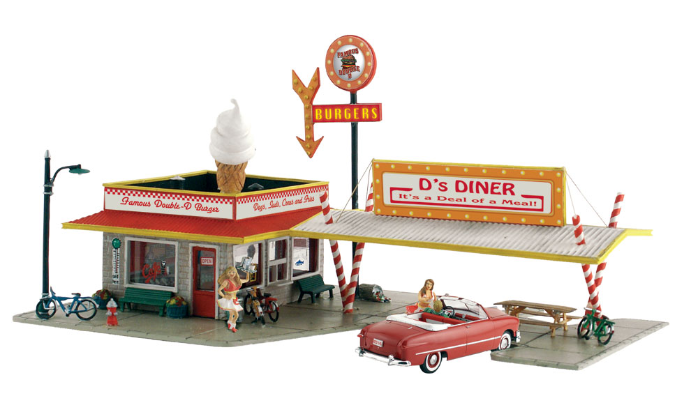 D's Diner - HO Scale Kit - ScenesnNature